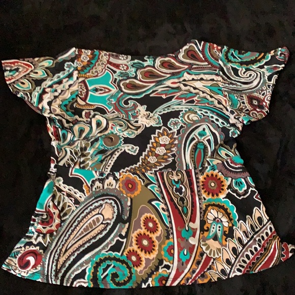 Monroe & Main Women’s Bohemian Print Blouse - Picture 4 of 4